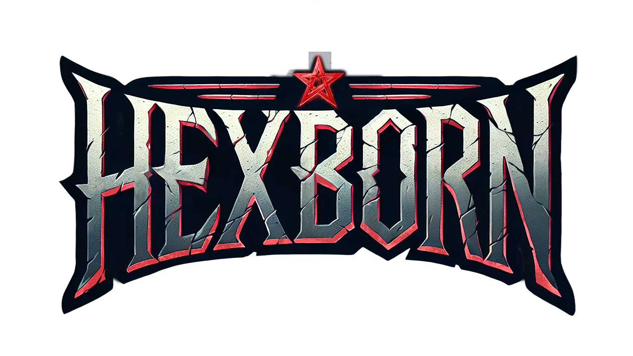 Hexborn roguelite FPS game logo